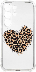 Husa BestCase Compatibila Cu Samsung Galaxy S23 Ultra Leopard Heart 1.5MM Anti Shock AS 761 
