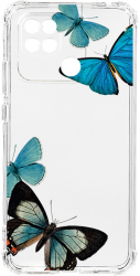 Husa BestCase Compatibila Cu Xiaomi Redmi 10C Beautiful Blue Butterflies 1.5MM Slim Anti Shock AS 991
