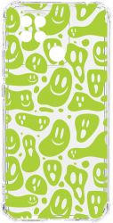 Husa BestCase Compatibila Cu Xiaomi Redmi 10C Green Acid Smiley 1.5MM Slim Anti Shock AS 1051 