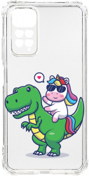 Husa BestCase Compatibila Cu Xiaomi Redmi Note 11s 4G Dino Rider Unicorn 1.5MM Slim Anti Shock AS 993 