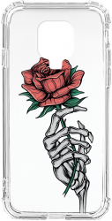 Husa BestCase Compatibila Cu Xiaomi Redmi Note 9 Pro Rose In Skeleton Hand 1.5MM Slim Anti Shock AS 1023 