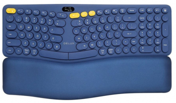 Tastatura bluetooth si wireless Delux GM903CV Albastra GM903CV-BL