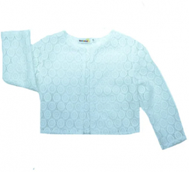 Bolero elegant pentru fete Pandanam PDM1-128-cm Alb 