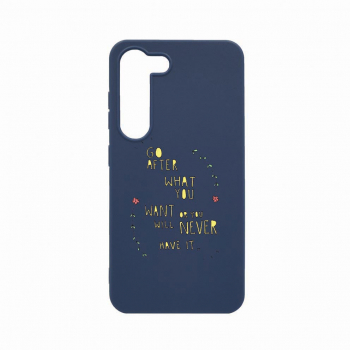 Husa Bestcase comp cu Samsung Galaxy S23 Plus Go After What You Want 0.8MM Slim Alaskan Blue AB 483