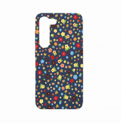 Husa Bestcase comp cu Samsung Galaxy S23 Plus Happy Little Flowers 0.8MM Slim Alaskan Blue AB 501 
