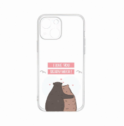Husa BestCase Compatibila Cu Apple iPhone 14 Plus I Love U Beary Much 2MM Clear Transparent c-TR 766 