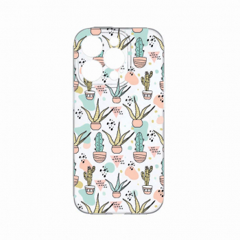 Husa BestCase Compatibila Cu Apple iPhone 14 Pro Cactus 2MM Clear Transparent c-TR 774 