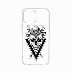 Husa BestCase Compatibila Cu Apple iPhone 14 Skull 2MM Clear Transparent c-TR 191 