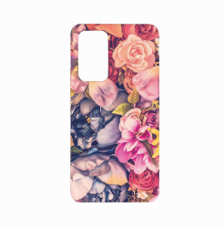 Husa Bestcase compatibila cu Motorola Moto E22 / E22i Floral 0.8MM Slim Forest Green FG 5 
