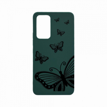 Husa Bestcase compatibila cu Xiaomi 12T Flowers 0.8MM Slim Forest Green FG 79 
