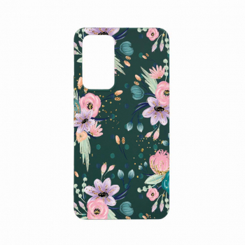 Husa Bestcase compatibila cu Xiaomi 12T Pro Flowers Collection 0.8MM Slim Forest Green FG 495 