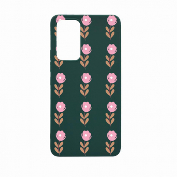 Husa Bestcase compatibila cu Xiaomi 12T Pro Flowers Pattern 0.8MM Slim Forest Green FG 505 