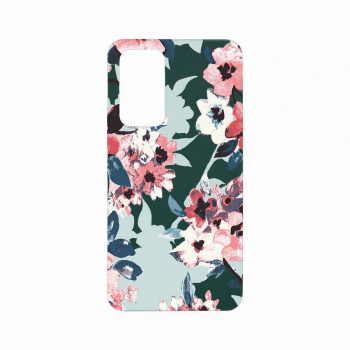 Husa Bestcase compatibila cu Xiaomi 12T Flowers Pattern 0.8MM Slim Forest Green FG 508 