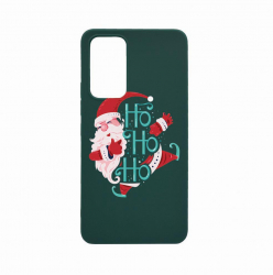 Husa Bestcase compatibila cu Xiaomi Redmi Note 11 Pro Ho Ho Ho Santa Claus 0.8MM Slim Forest Green FG 869 