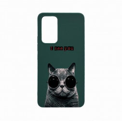 Husa Bestcase compatibila cu Xiaomi 12T Pro I See You 0.8MM Slim Forest Green FG 9 