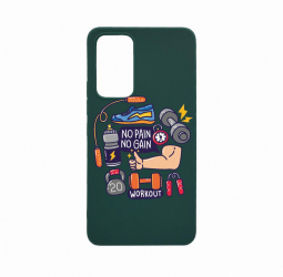 Husa Bestcase compatibila cu Xiaomi 12T Pro No Pain No Gain 0.8MM Slim Forest Green FG 783 