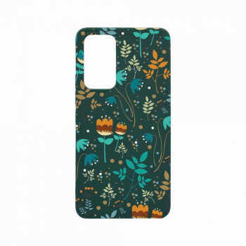 Husa Bestcase compatibila cu Xiaomi 12T Pro Spring Flowers 0.8MM Slim Forest Green FG 28 