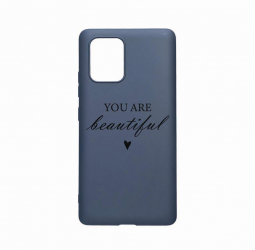 Husa Bestcase compatibila cu Motorola Moto E22 / E22i You Are Beautiful 0.8MM Slim Alaskan Blue AB 477 