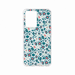 Husa Bestcase compatibila cu OPPO A77 Green Flowers Pattern Anti Shock AS 632 