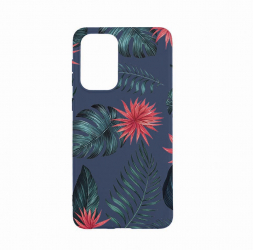 Husa Bestcase compatibila cu Xiaomi Redmi Note 11 Pro Bopical Flowers 0.8MM Slim Alaskan Blue AB 497 