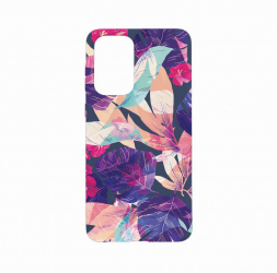 Husa Bestcase Compatibila cu OPPO A57s Bopical Flowers 0.8MM Slim Alaskan Blue AB 71 