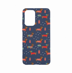 Husa Bestcase Compatibila cu OPPO A57s Dachshund Christmas 0.8MM Slim Alaskan Blue AB 871 