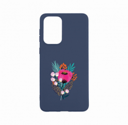 Husa Bestcase Compatibila cu OPPO A57s Flowers 0.8MM Slim Alaskan Blue AB 641 