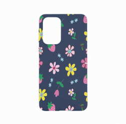 Husa Bestcase Compatibila cu OPPO A57s Flowers 0.8MM Slim Alaskan Blue AB 687 