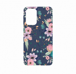 Husa Bestcase compatibila cu Xiaomi Redmi Note 11 Pro Flowers Collection 0.8MM Slim Alaskan Blue AB 495 