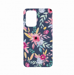 Husa Bestcase Compatibila cu OPPO A57s Happy Flowers 0.8MM Slim Alaskan Blue AB 69 