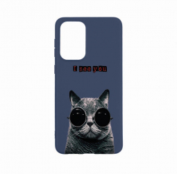 Husa Bestcase compatibila cu Xiaomi 12T I See You 0.8MM Slim Alaskan Blue AB 9 