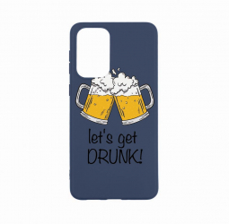 Husa Bestcase compatibila cu Xiaomi Redmi Note 11 Pro Lets Get Drunk 0.8MM Slim Alaskan Blue AB 170 