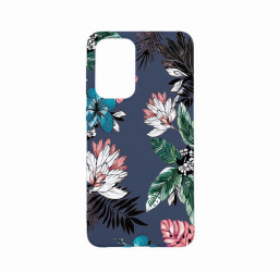 Husa Bestcase Compatibila cu OPPO A57s Pastel Colors - Flowers 0.8MM Slim Alaskan Blue AB 500 