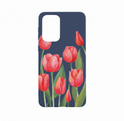 Husa Bestcase Compatibila cu OPPO A77 Red Tulips 0.8MM Slim Alaskan Blue AB 633 
