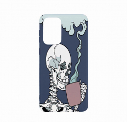 Husa Bestcase compatibila cu Xiaomi Redmi Note 11 Pro Skull 0.8MM Slim Alaskan Blue AB 252 