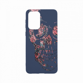 Husa Bestcase compatibila cu Xiaomi Redmi Note 11 Pro Skull 0.8MM Slim Alaskan Blue AB 253 