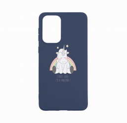 Husa Bestcase compatibila cu Xiaomi Redmi Note 11 Pro Unicorn - I Dont Care 0.8MM Slim Alaskan Blue AB 524 
