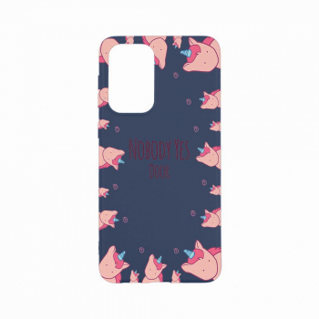 Husa Bestcase compatibila cu Xiaomi Redmi Note 11 Pro Unicorn - Nobody yes 0.8MM Slim Alaskan Blue AB 523 