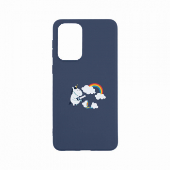 Husa Bestcase compatibila cu Xiaomi Redmi Note 11 Pro Unicorn Rainbow 0.8MM Slim Alaskan Blue AB 527 