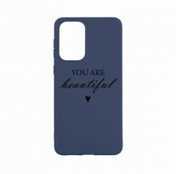 Husa Bestcase compatibila cu Xiaomi Redmi Note 11 Pro You Are Beautiful 0.8MM Slim Alaskan Blue AB 477 