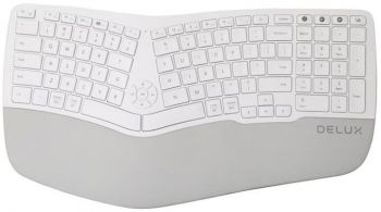 Tastatura bluetooth si wireless Delux GM902A Alb GM902-WH