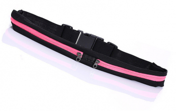 Borseta sport Evolium compartimentata roz cu buzunare pentru telefon mobil si alte accesorii 
