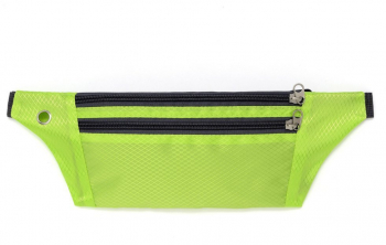 Borseta sport cu curea reglabila si 3 compartimente pentru telefon mobil si accesorii verde neon 