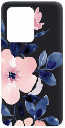 Husa Bestcase comp cu OPPO A77 Pastel Colors Collection Flowers 0.8MM Slim Negru B 506 