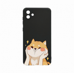 Husa Bestcase comp cu Samsung Galaxy A04e Emoji - Sweet Cat 0.8MM Slim Negru c-B 596 