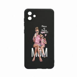 Husa Bestcase comp cu Samsung Galaxy A04e Girl Mom Mama of Drama 0.8MM Slim Negru c-B 558 
