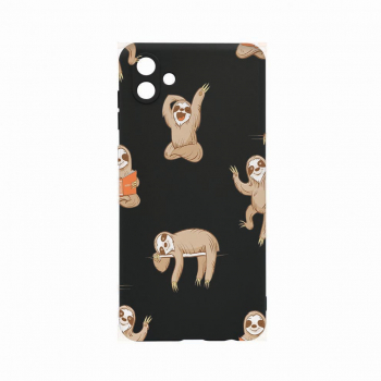 Husa Bestcase comp cu Samsung Galaxy A04e Keep Calm - Be Lazy 0.8MM Slim Negru c-B 598 
