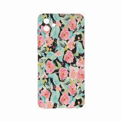 Husa Bestcase comp cu Samsung Galaxy A04e Pastel Colors Collection Flowers 0.8MM Slim Negru c-B 503 
