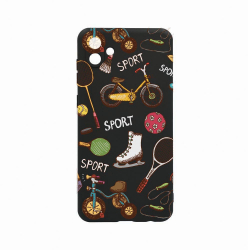 Husa Bestcase comp cu Samsung Galaxy A04e Summer Sports 0.8MM Slim Negru c-B 776 