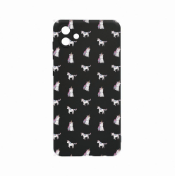 Husa Bestcase comp cu Samsung Galaxy A04e Unicorn Pattern 0.8MM Slim Negru c-B 522 